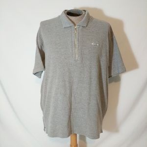 Vtg 80's Calvin Klein 1/4 Zip Polo Shirt Loose Fit